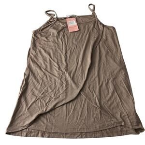 Parnixs Nursing Tank Top Tan Women Size Large New